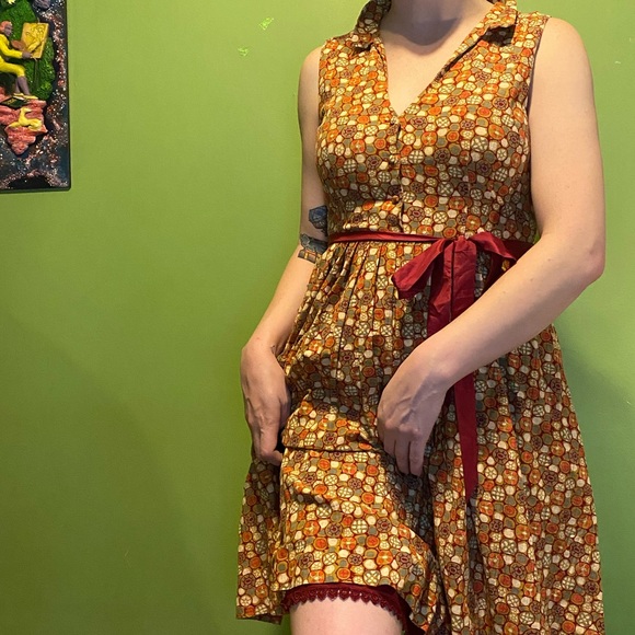 Anthropologie Sleeveless dress with pockets. - Picture 4 of 6